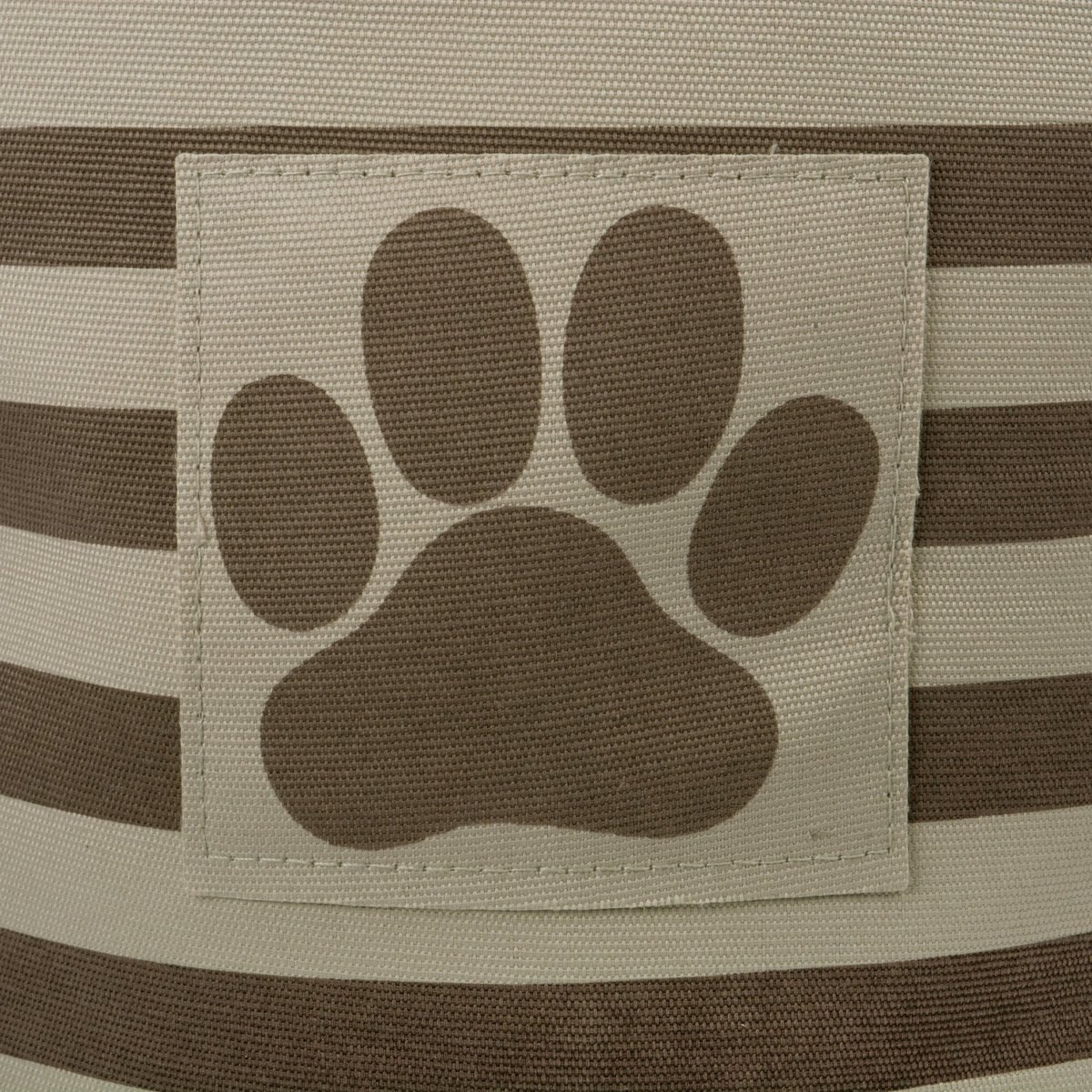 Bone Dry Striped Round Dog Storage Bin