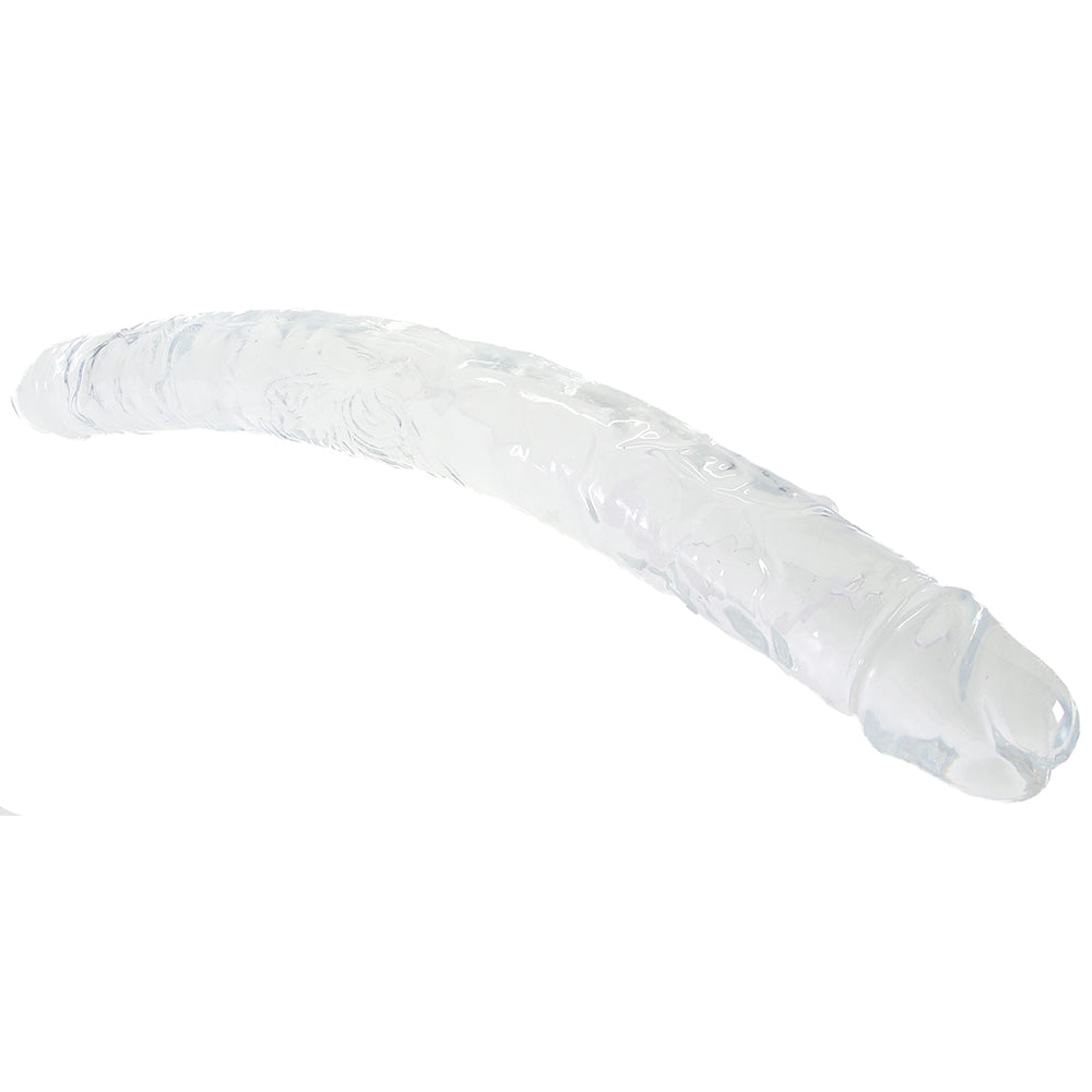 King Cock 18 Inch Double Dildo in Clear