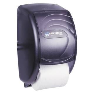 San Jamar Standard Black Pearl Duett Toilet Tissue Dispenser SJMR3590TBK