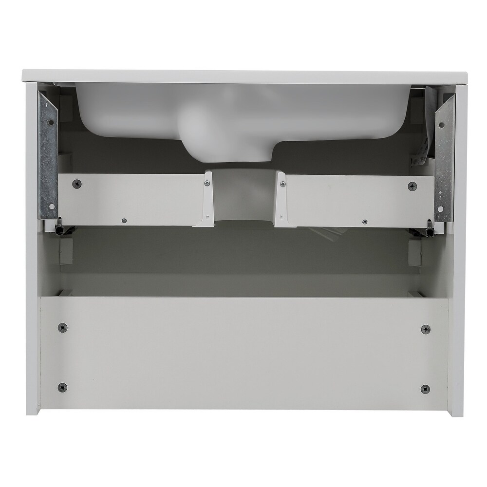 Modern Wall Mounted Bathroom Vanity with Washbasin  Comfort Collection with Mirror Simple 40\
