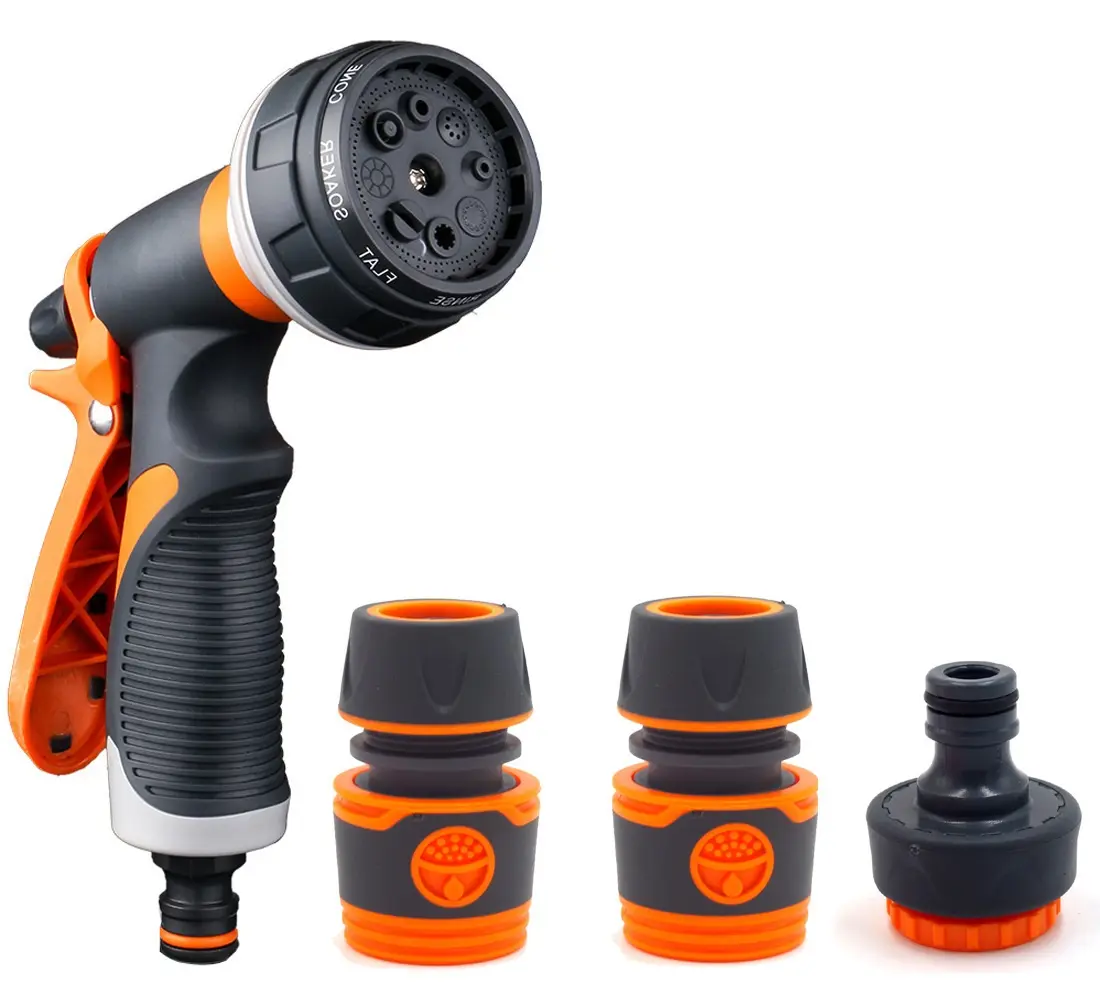 Easy Install Garden Supplies Garden Hose Nozzle Spray Garden Gun Sprayer For Water Irrigation