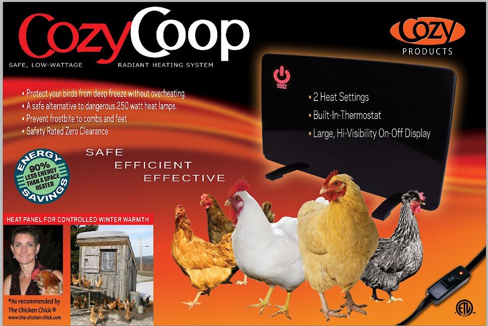 Cozy Products Flat Panel Chicken Coop Heater