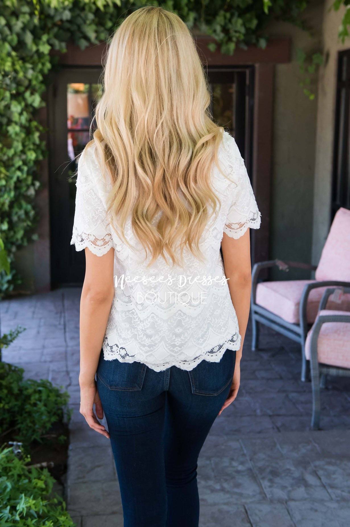 A Delicate Statement Lace Top