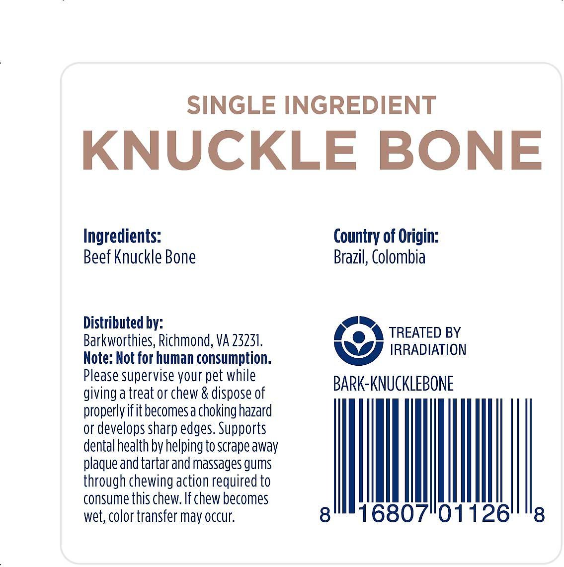 Barkworthies Beef Knuckle Bone Dog Treats