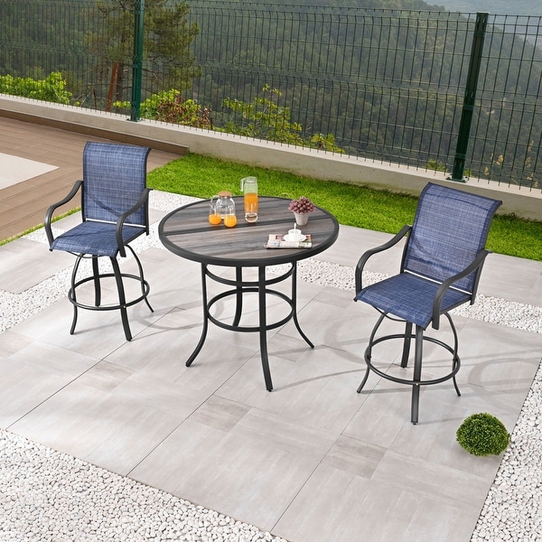 Patio Festival 3Piece Outdoor Bar Height Bistro Dining Set