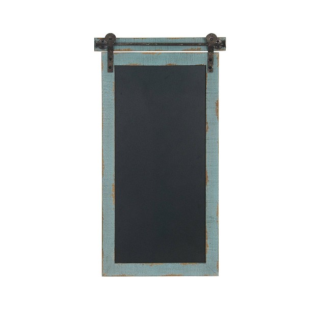 Wood Sign Wall Decor With Chalkboard Blue Olivia amp May