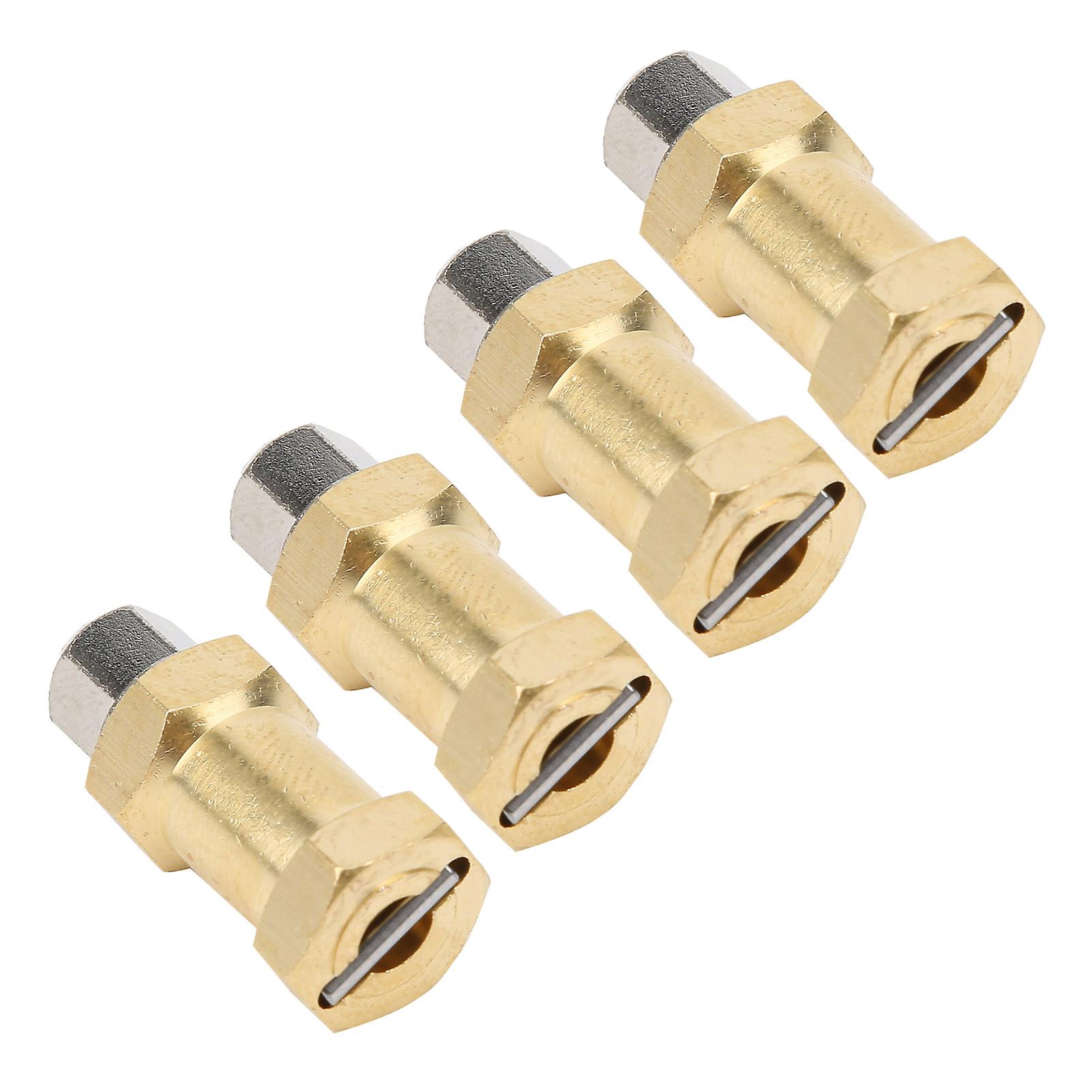 4pcs Rc Brass Connector Accessory For 1/10 Remote Control Car Easy Installation Golden20mm