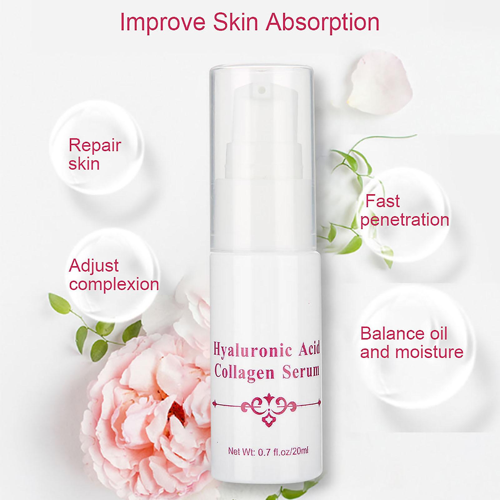 20ml Hyaluronic Acid Moisturizing Skin Repair Serum Collagen Anti Aging Anti Wrinkle Essence