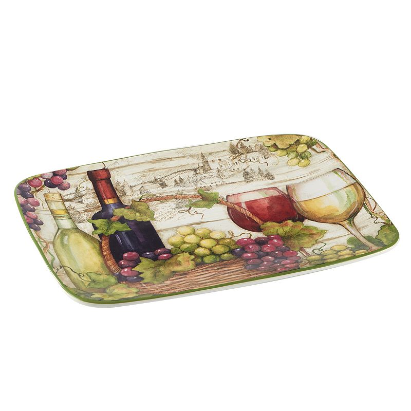 Certified International Meadow Brook Vineyard Rectangular Platter