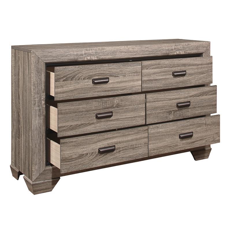 Homelegance 1904-5 Beechnut Collection Dresser- Light Elm - 59 x 16.5 x 36.75 in.