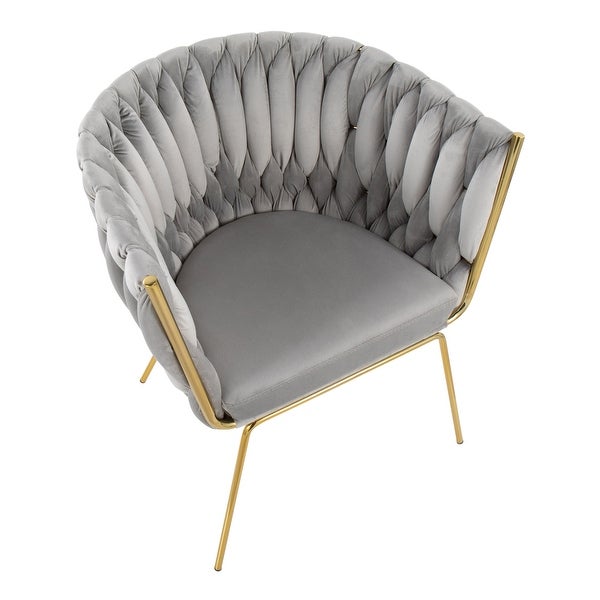 Silver Orchid Braided Erika Chair