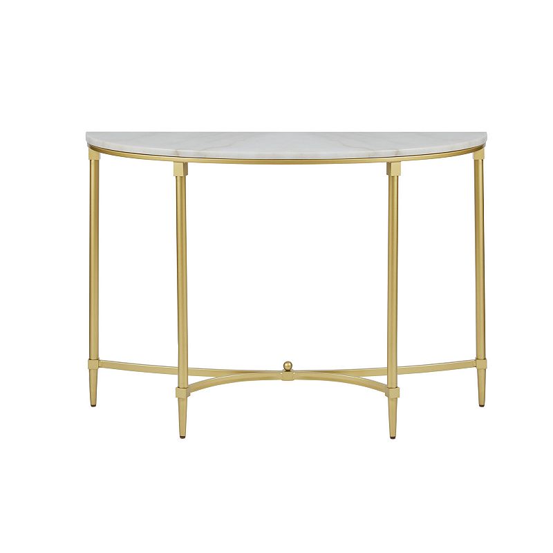 Madison Park Signature Faux Marble Console Table