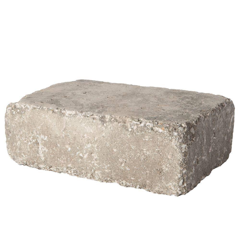 Pavestone RumbleStone Large 3.5 in. x 10.5 in. x 7 in. Greystone Concrete Garden Wall Block 91934