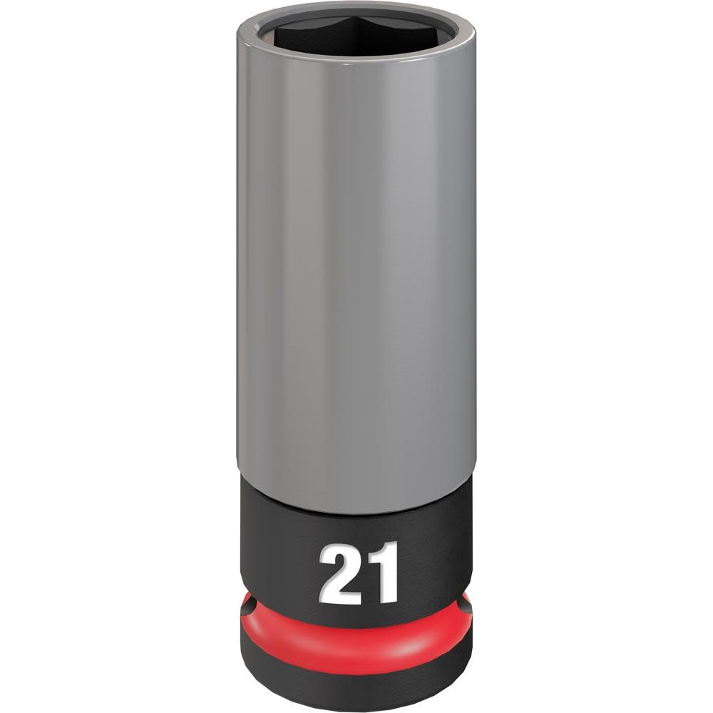 Milwaukee SHOCKWAVE Impact Duty Socket 1/2 Drive 21MM Metric Lug Nut Wheel 49-66-7806 from Milwaukee