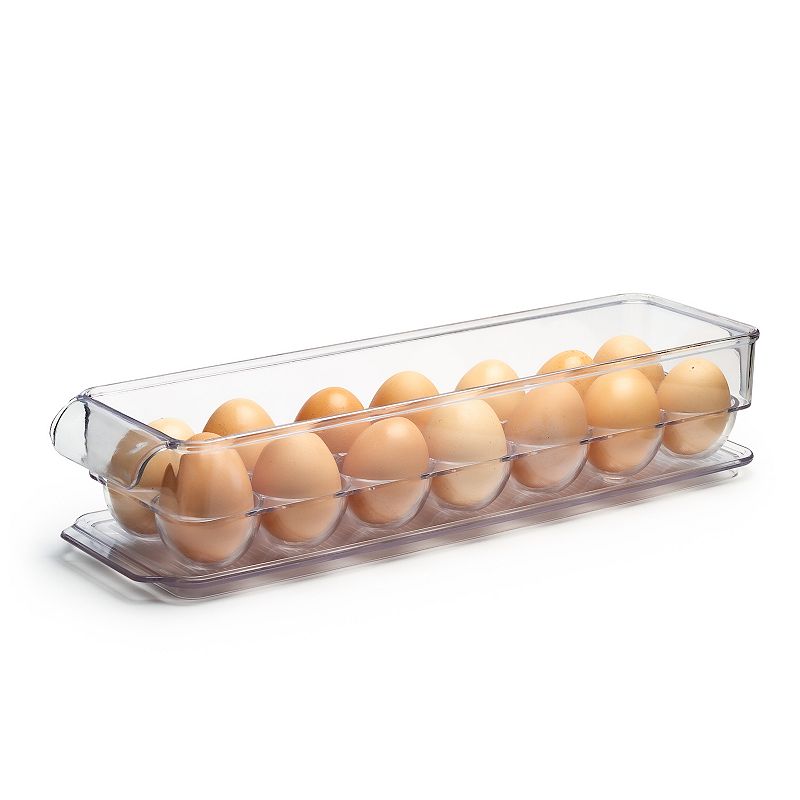 14 Inch Acrylic Egg Holder Storage Organizer Bin