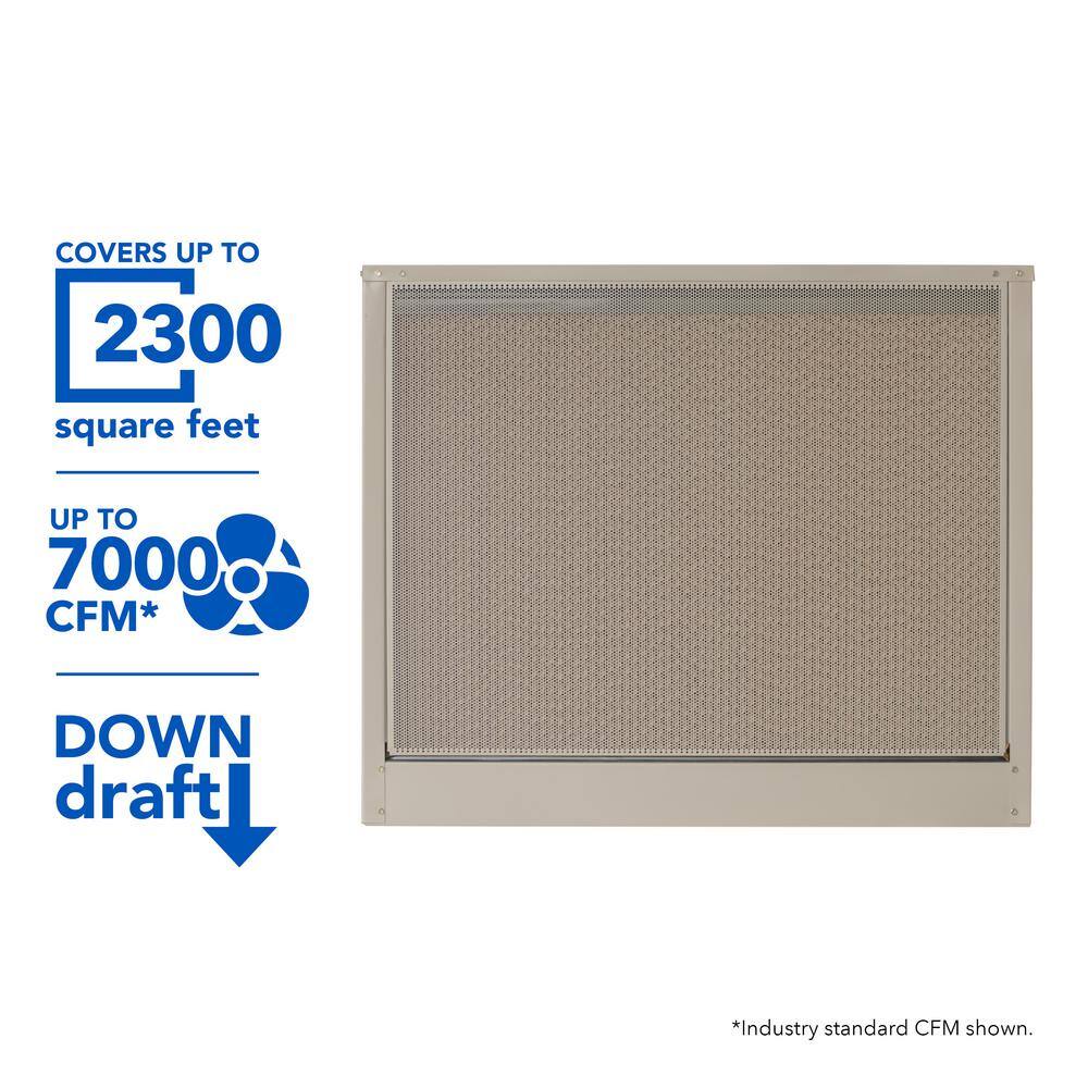 MasterCool 7000 CFM 2-Speed Down-Draft Roof 12 in. Media Evaporative Cooler for 2300 sq. ft. (Motor Not Included) ADA7112