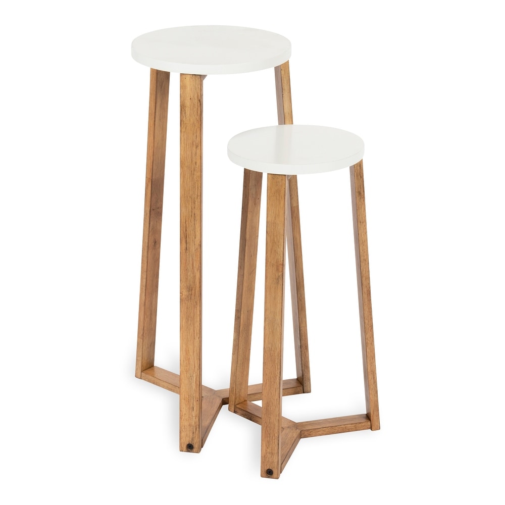 Kate and Laurel Rioux Round Wood Nesting Tables