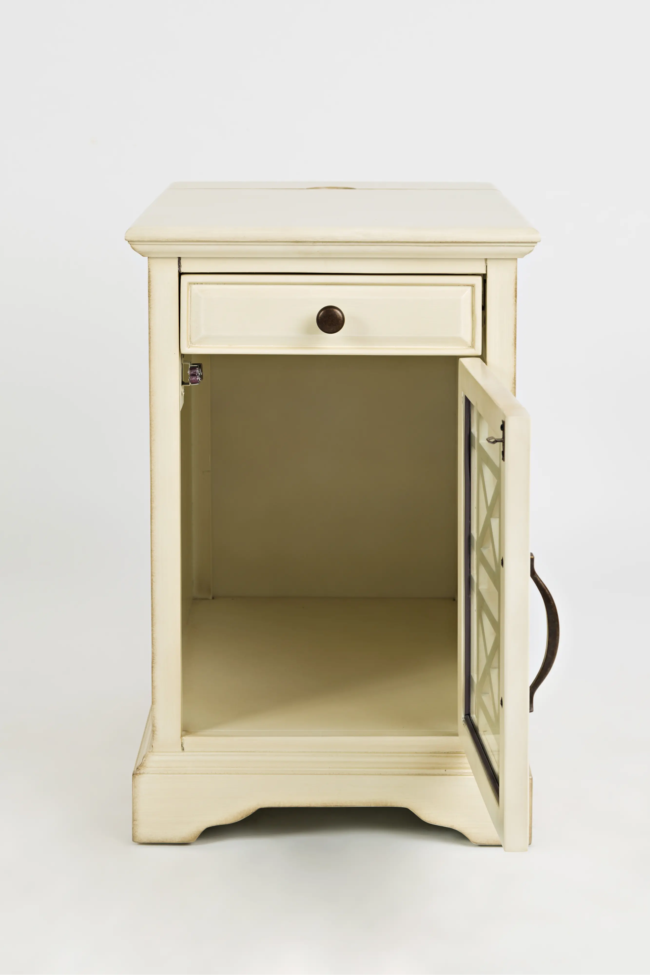 Craftsman Cream Side Table