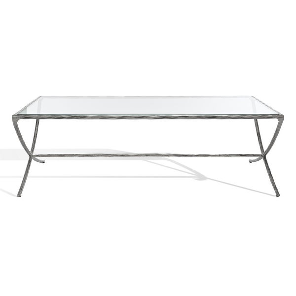 SAFAVIEH Couture Debbie Rectangle Metal Coffee Table - 48 in. W x 28 in. D x 15 in. H