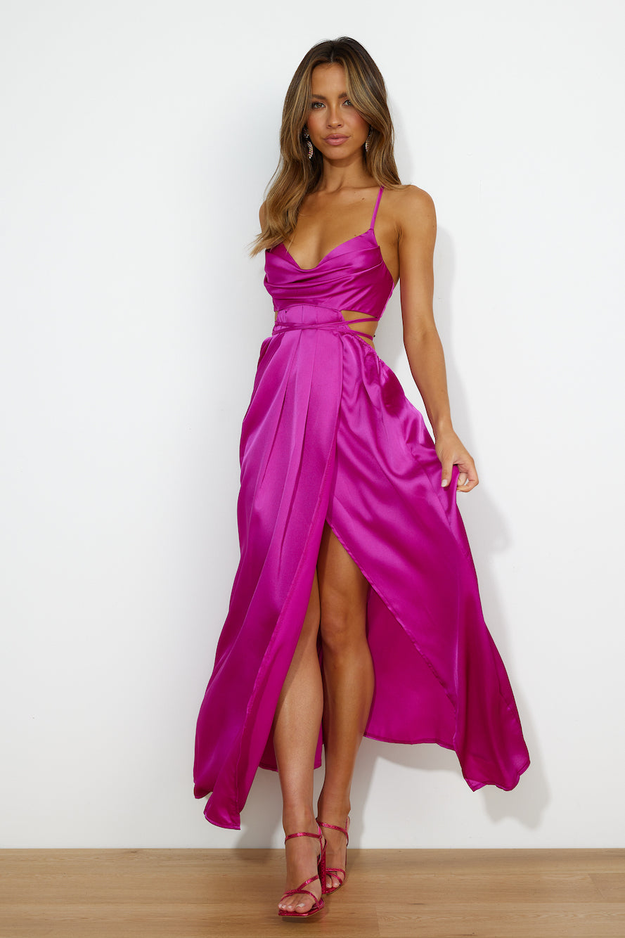 Early Mornings Maxi Dress Purple