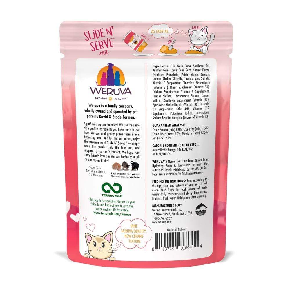 Weruva Slide N' Serve Grain Free Name 'Dat Tuna Tuna Dinner Wet Cat Fo