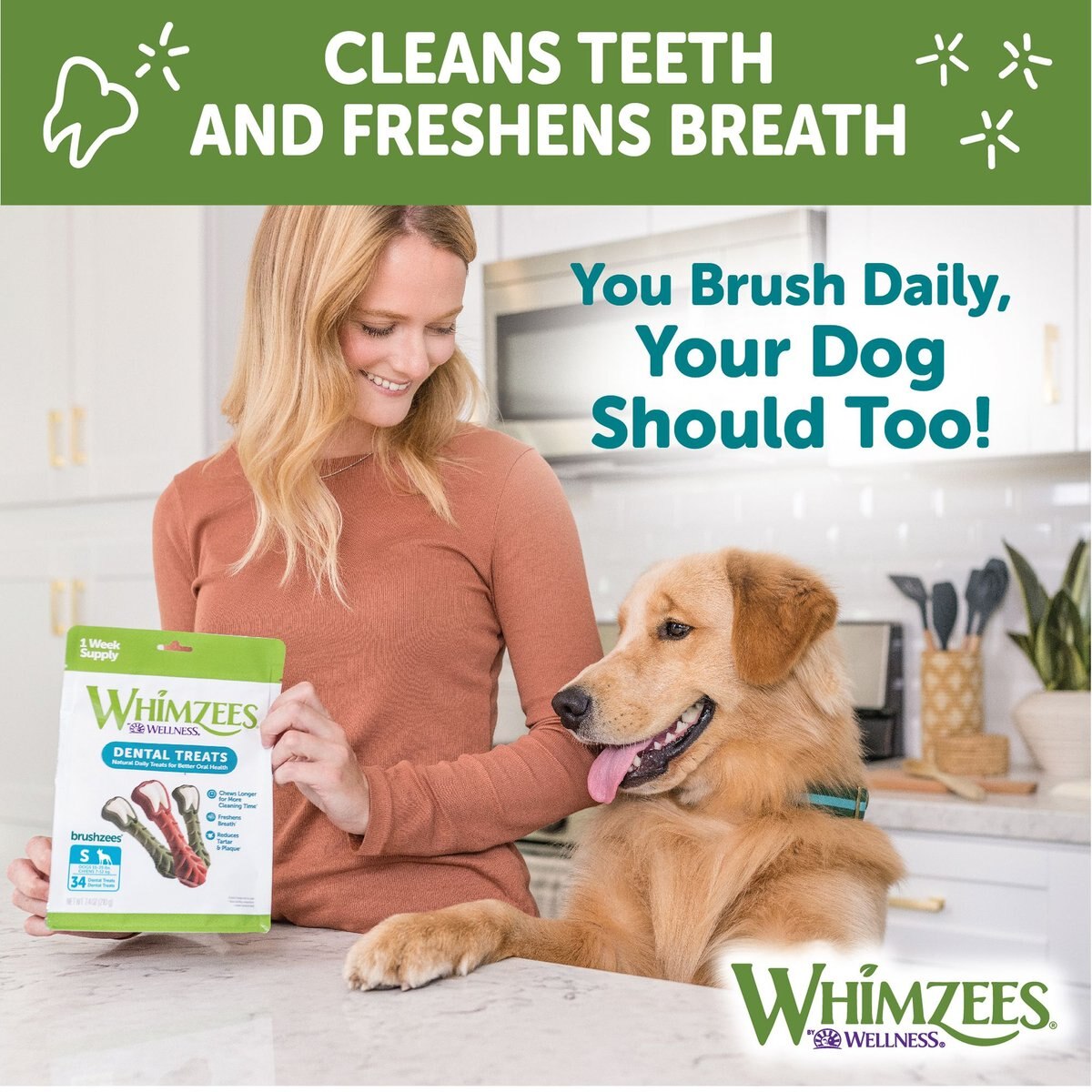 WHIMZEES Natural Dental Chews Small Breed Value Box Dog Treats， 89 count