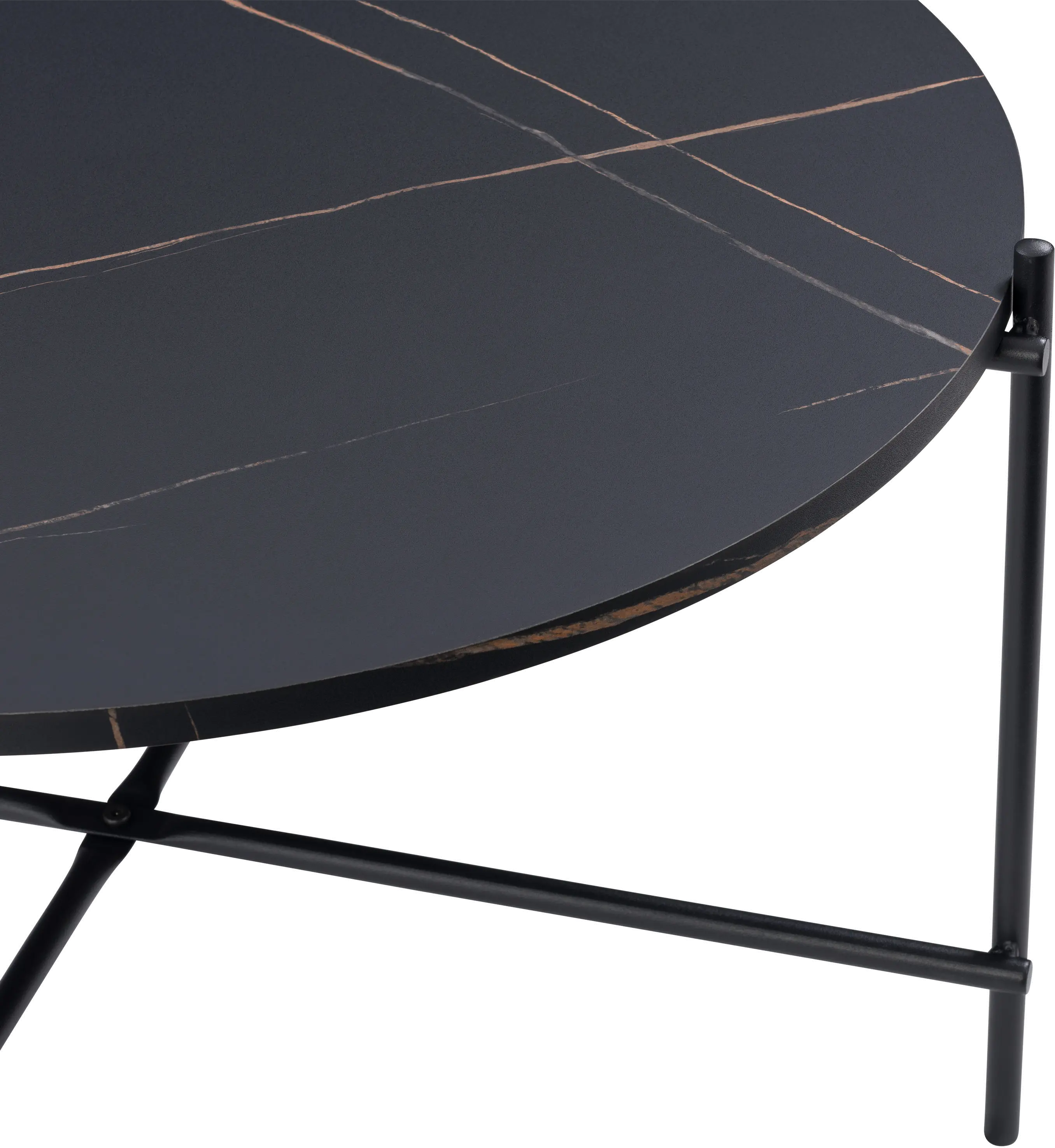 Ayla Black Marble Coffee Table