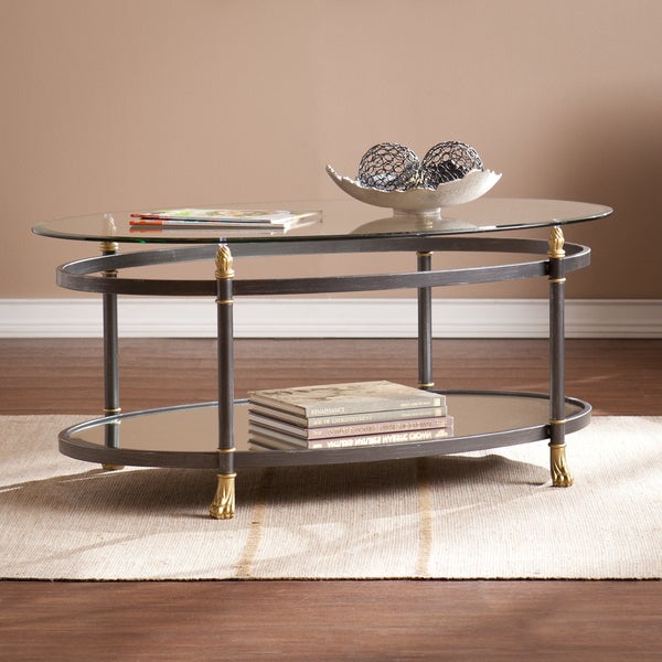 SEI Furniture Alecia Grey Coffee Table