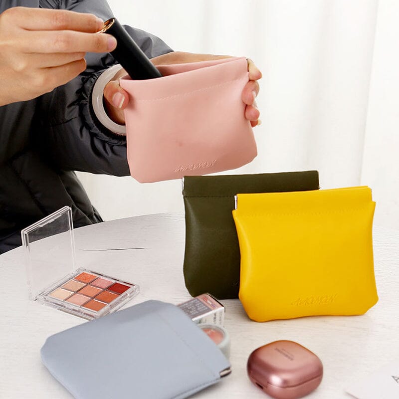 PU Leather Pocket Cosmetic Bag