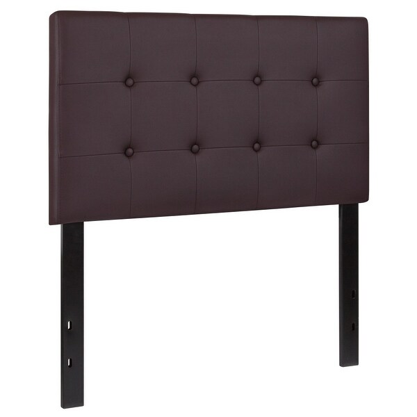 Button Tufted Upholstered Headboard - - 26960257