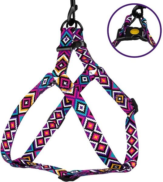 CollarDirect Tribal Pattern Ethnic Design Adjustable Nylon Step-in Dog Harness