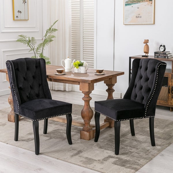 Wingback Dining Chairs- Set of 2