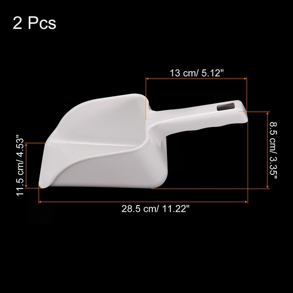 2Pcs Ice Scoop ABS 11.22x4.53