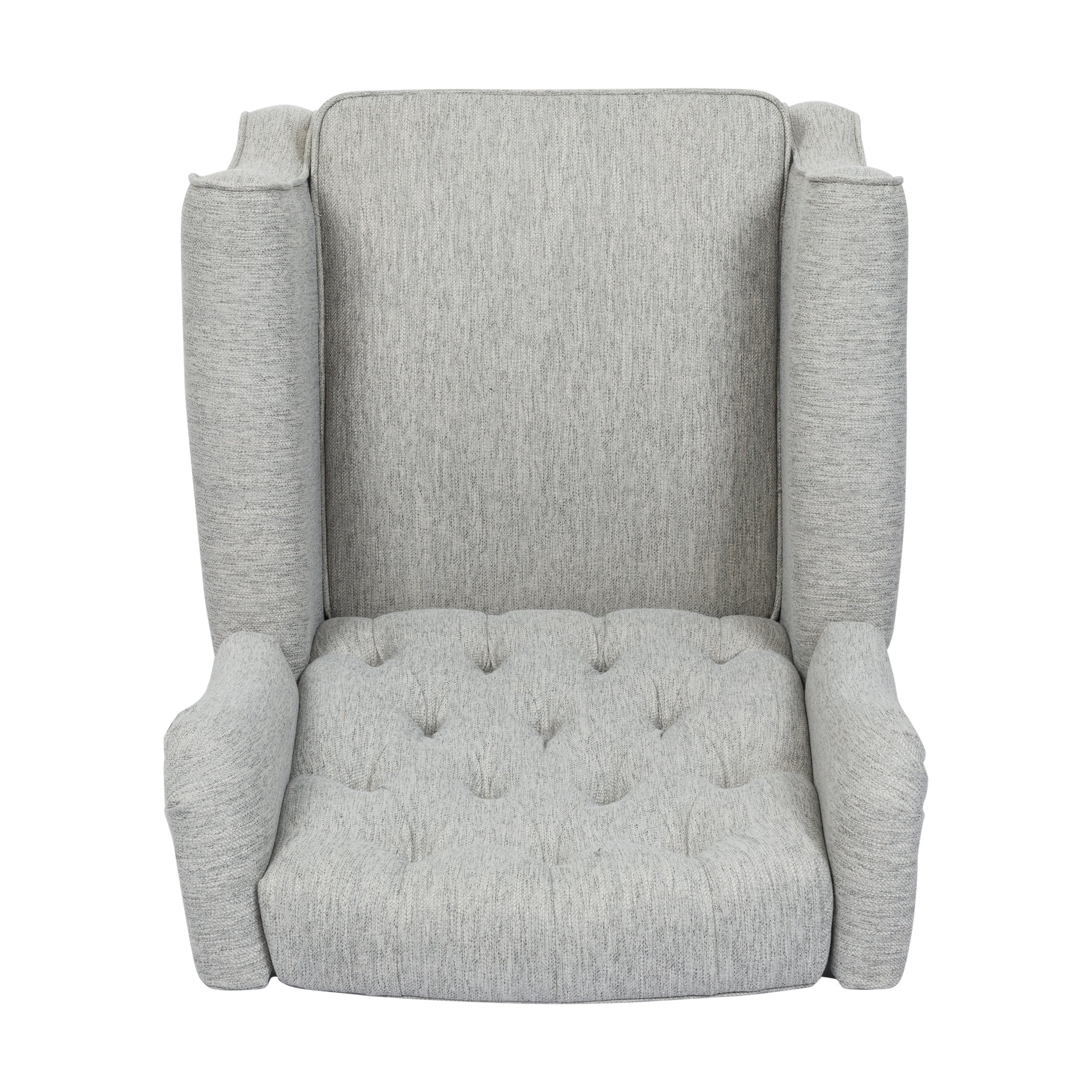 Breyon Contemporary Tufted Fabric Push Back Recliner