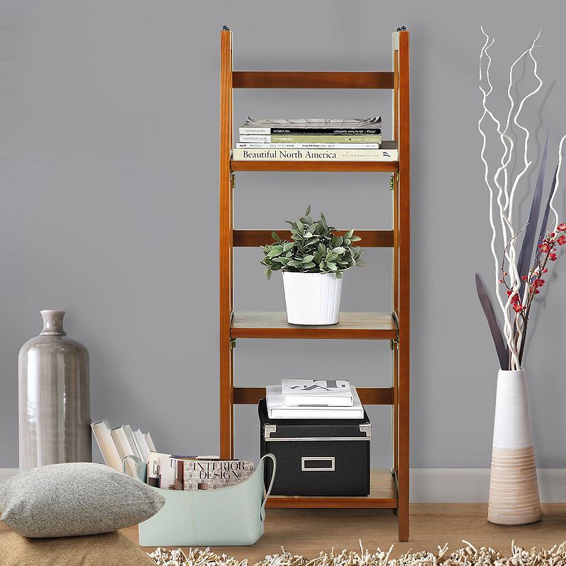 Casual Home 3-Shelf Folding Stackable Bookcase