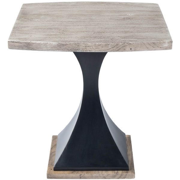 Butler Lidiya Gray Wood and Metal End Table