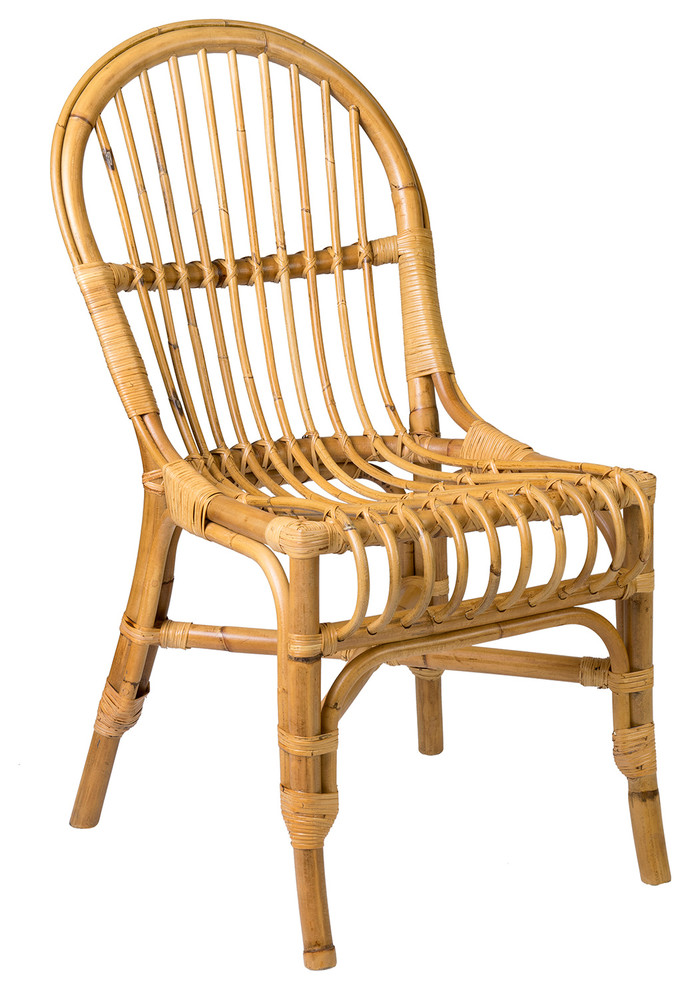 East at Main Troy Rattan Dining Chair (Set of 2)   Tropical   Dining Chairs   by East at Main  Houzz