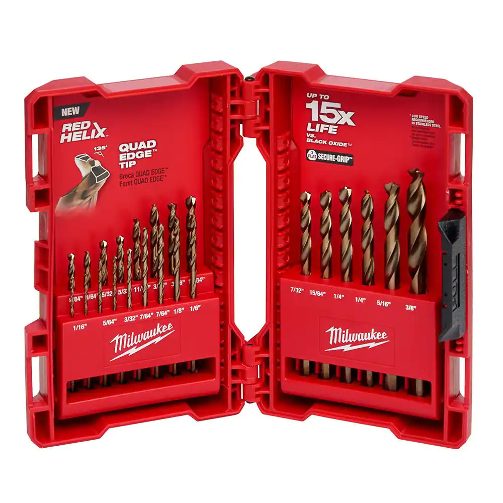 Milwaukee 48-89-2338 Cobalt Red Helix Drill Bit Set for Drill Drivers (23-Piece)