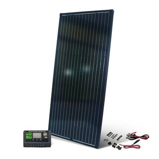 NATURE POWER 215-Watt Monocrystalline Solar Panel with 12-Volt Charge Controller 50216