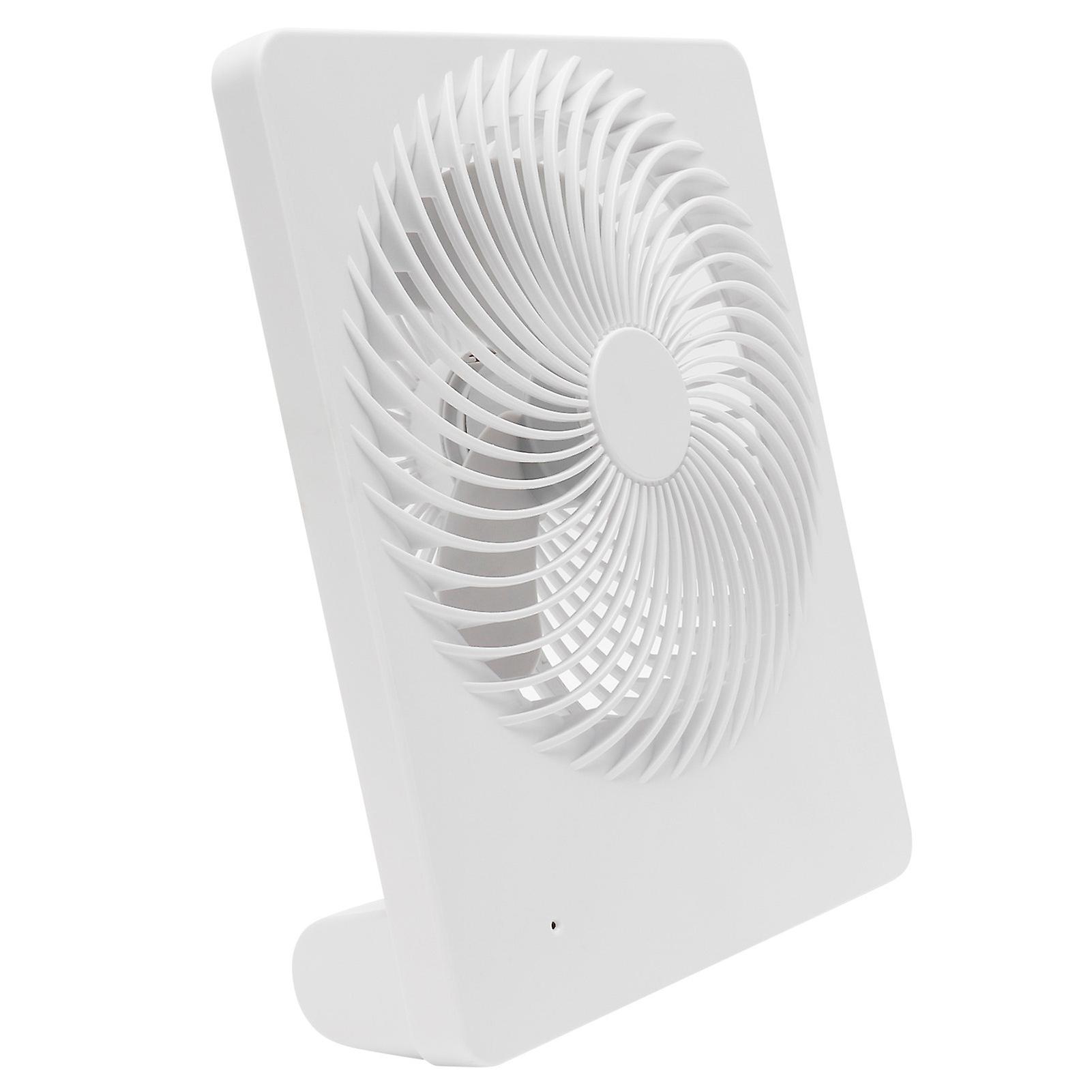 Portable Desktop Fan Mute Desktop USB Charging White Small Fan for Home Office Dormitory