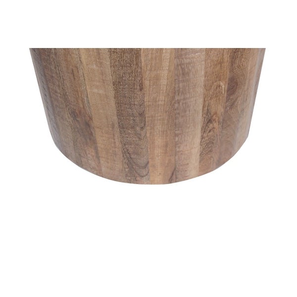 Pinto Solid Round Mango Wood End Table