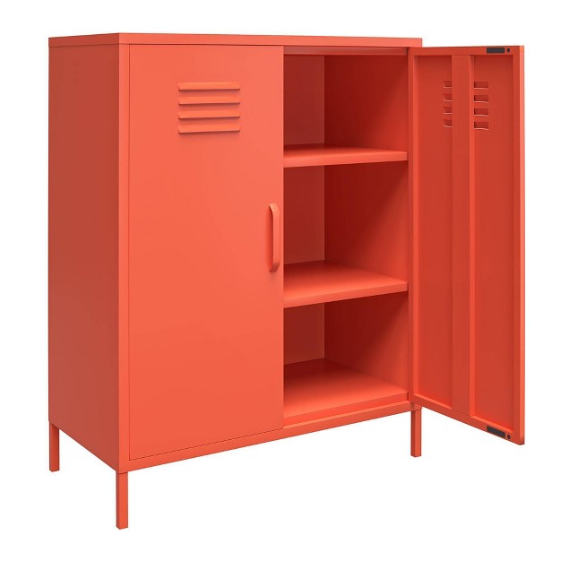 2 Door Cache Metal Locker Storage Cabinet Novogratz