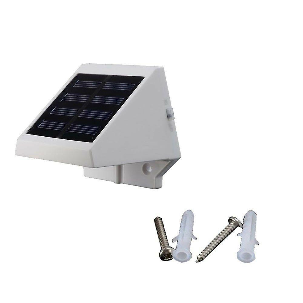 4 Light-emitting Diode Solar Energy Stairs Fence Garden Security Lamp Outdoor Waterproof Light White 30m Length