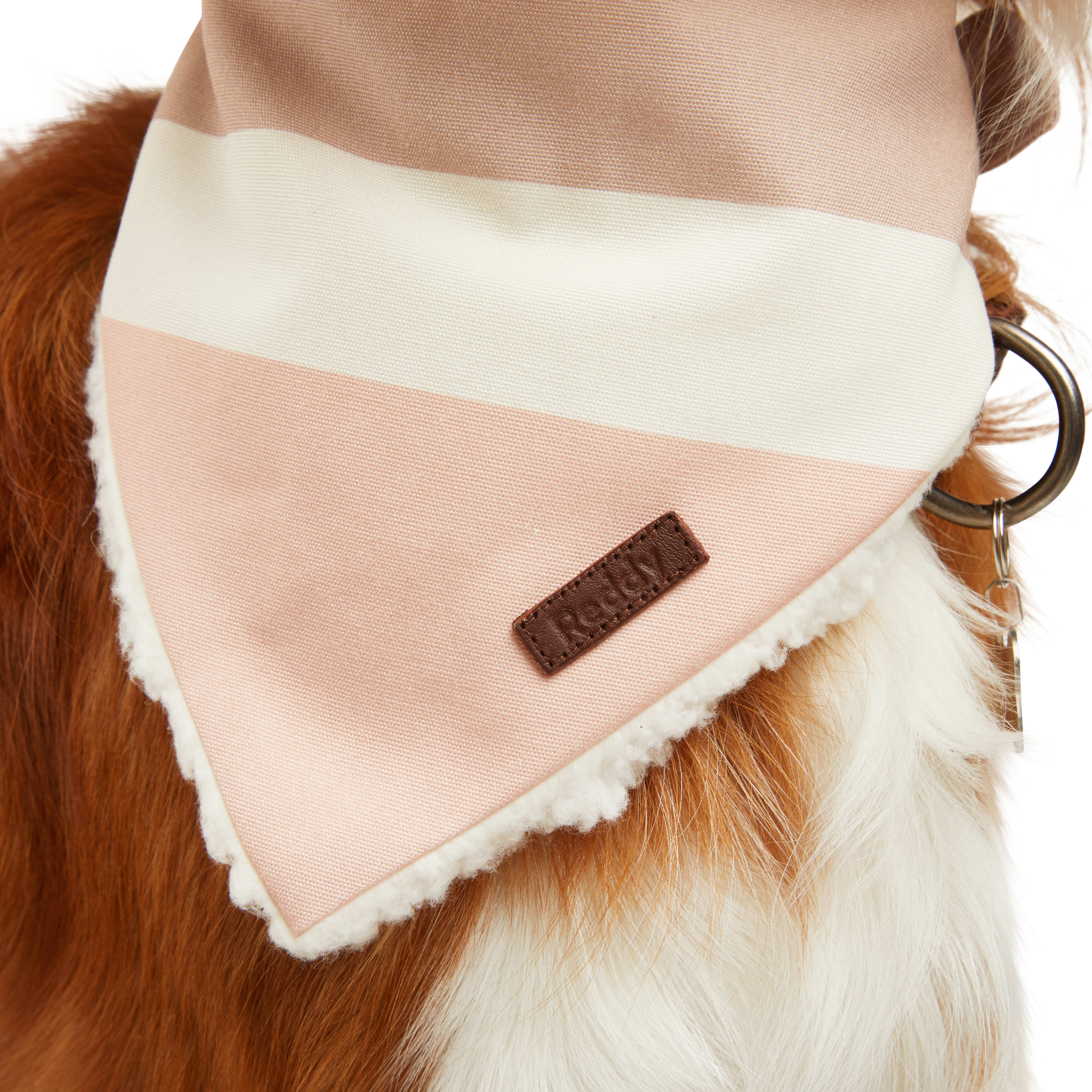 Reddy Pink Stripe Dog Bandana， X-Small/Small