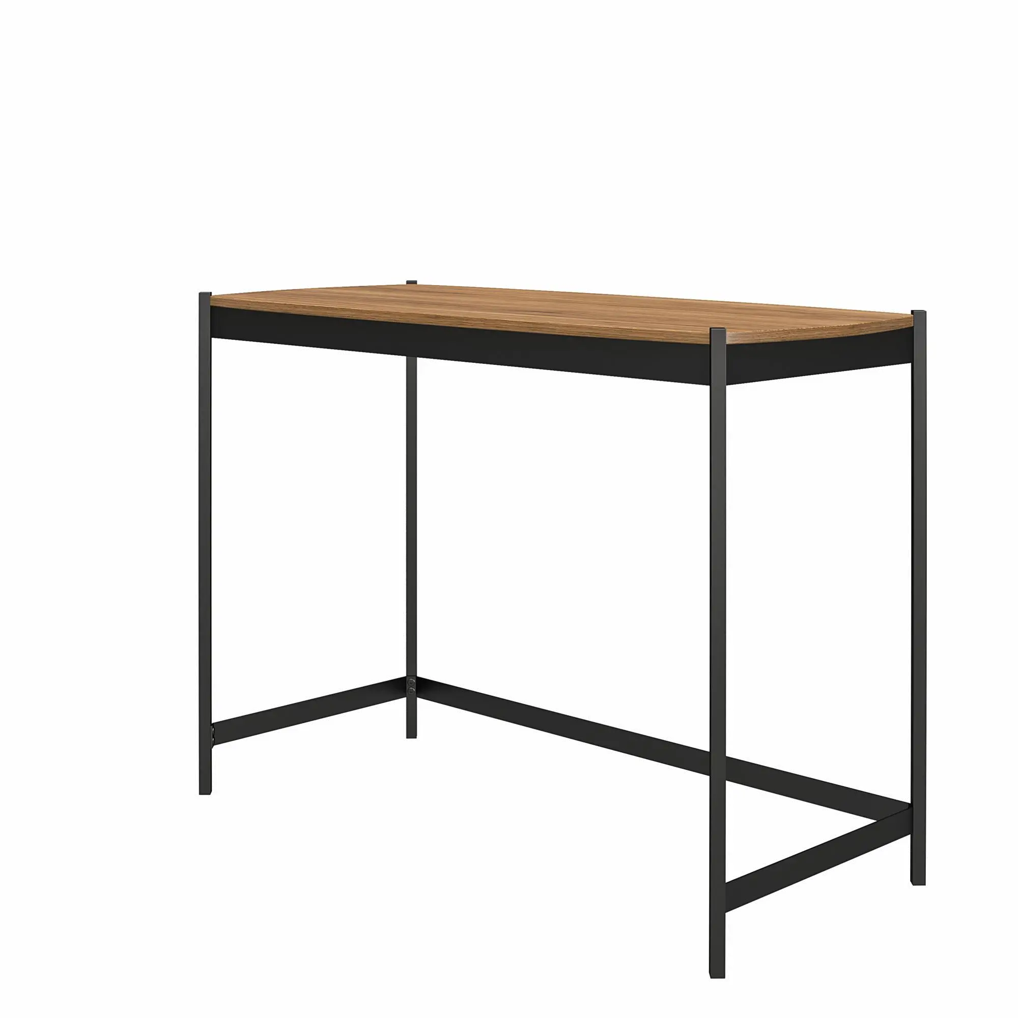 Tallulah Walnut and Gunmetal Gray Desk