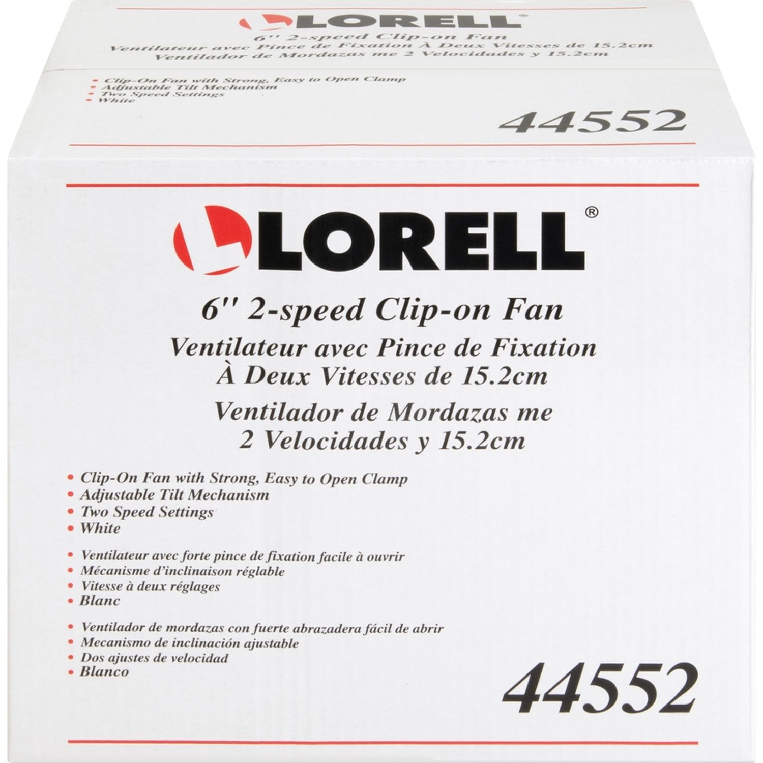 Clip and Table Fan by Lorell LLR44552