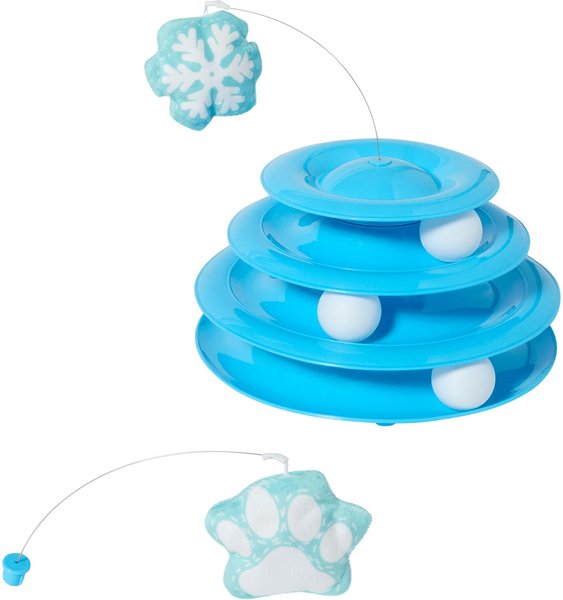 Frisco Winter Blue Cat Tracks Cat Toy with Catnip