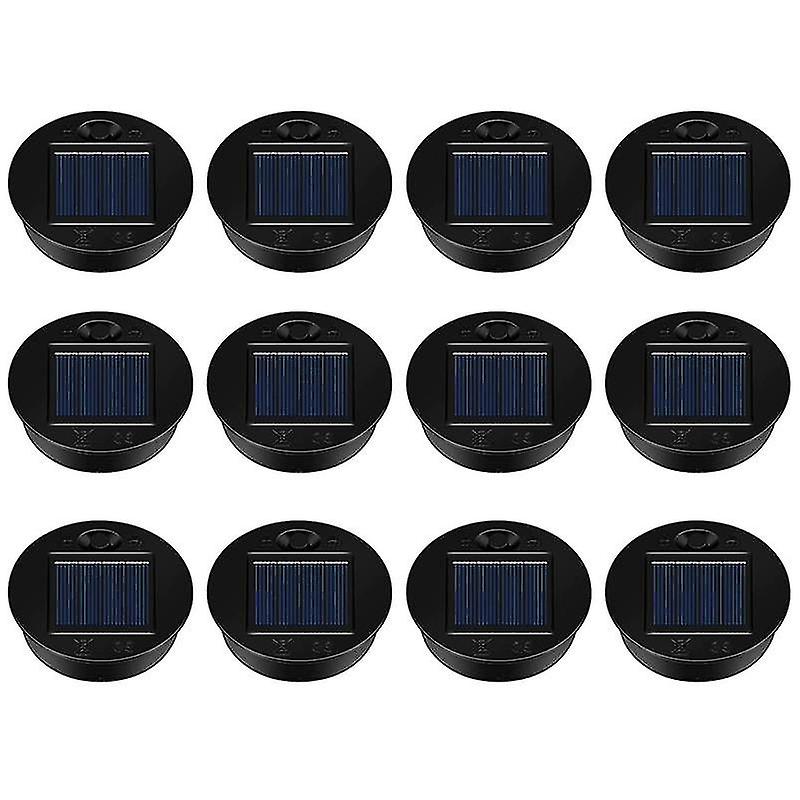 12 Pack Replacement Solar Light Parts Solar Light Replacement Tops Waterproof Led Solar Panel