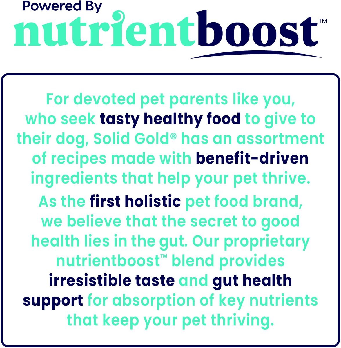 Solid Gold NutrientBoost Mighty Mini Gut Health Small and Toy Breed Grain-Free Chicken， Chickpea and Pumpkin Dry Dog Food