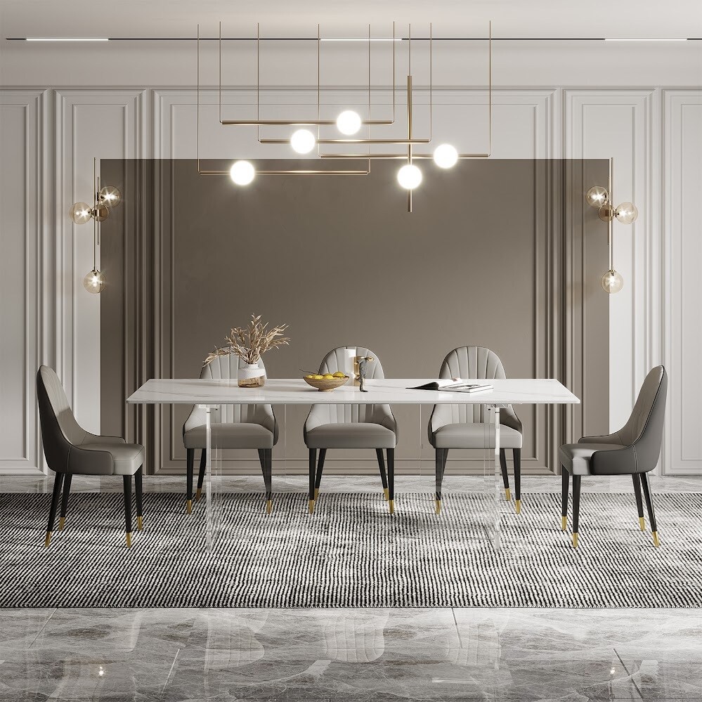 Modern 9 Piece 1.8 Dining Table Set